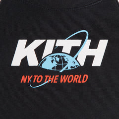 Kith Baby New York to the World Unisphere Faille Jersey - Black | Kith Black
