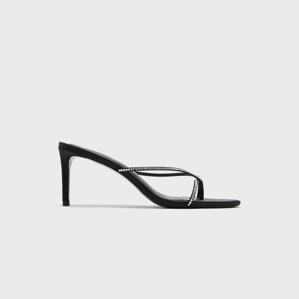 Black Suede Studio Jade 65 - Black Satin Embellished | Kith Black Satin Embellished