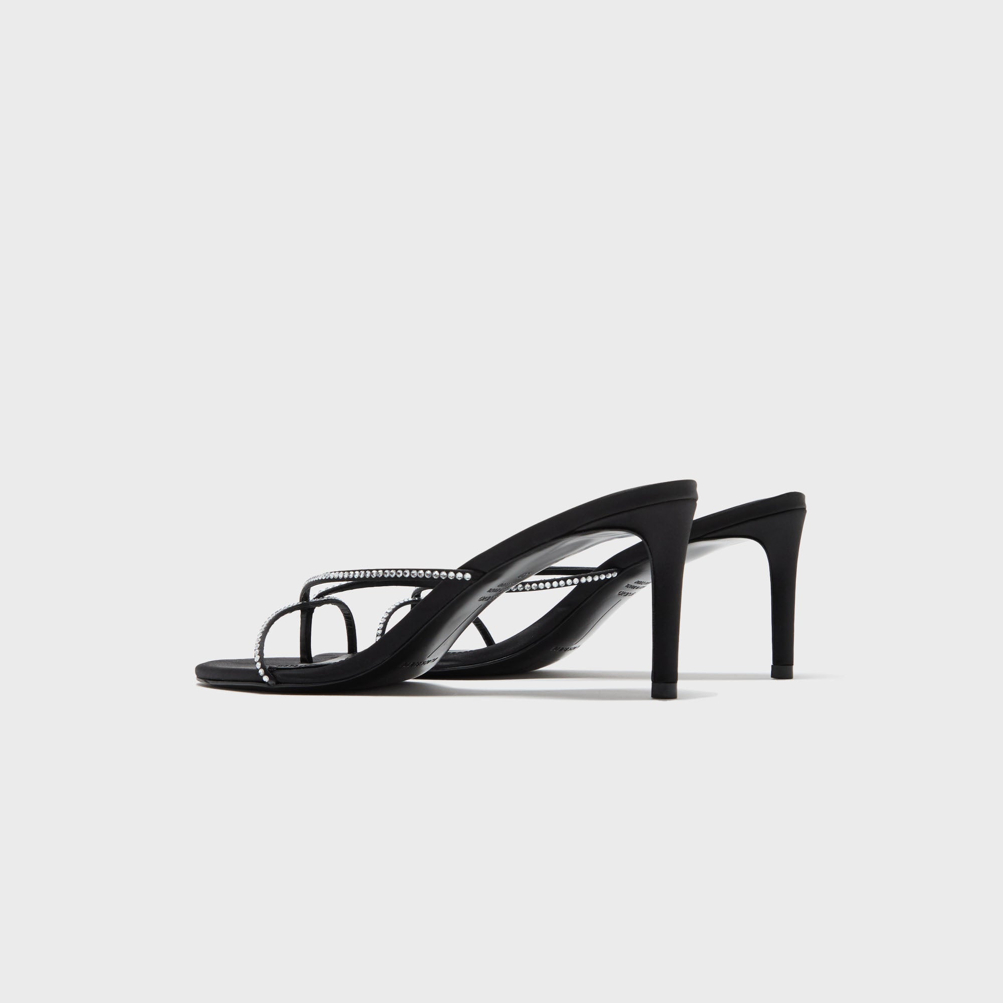 Black Suede Studio Jade 65 - Black Satin Embellished | Kith Black Satin Embellished