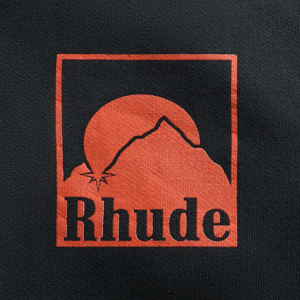 Rhude Moonlight Badge Full-Zip Hoodie - Vintage Black | Kith Vintage Black