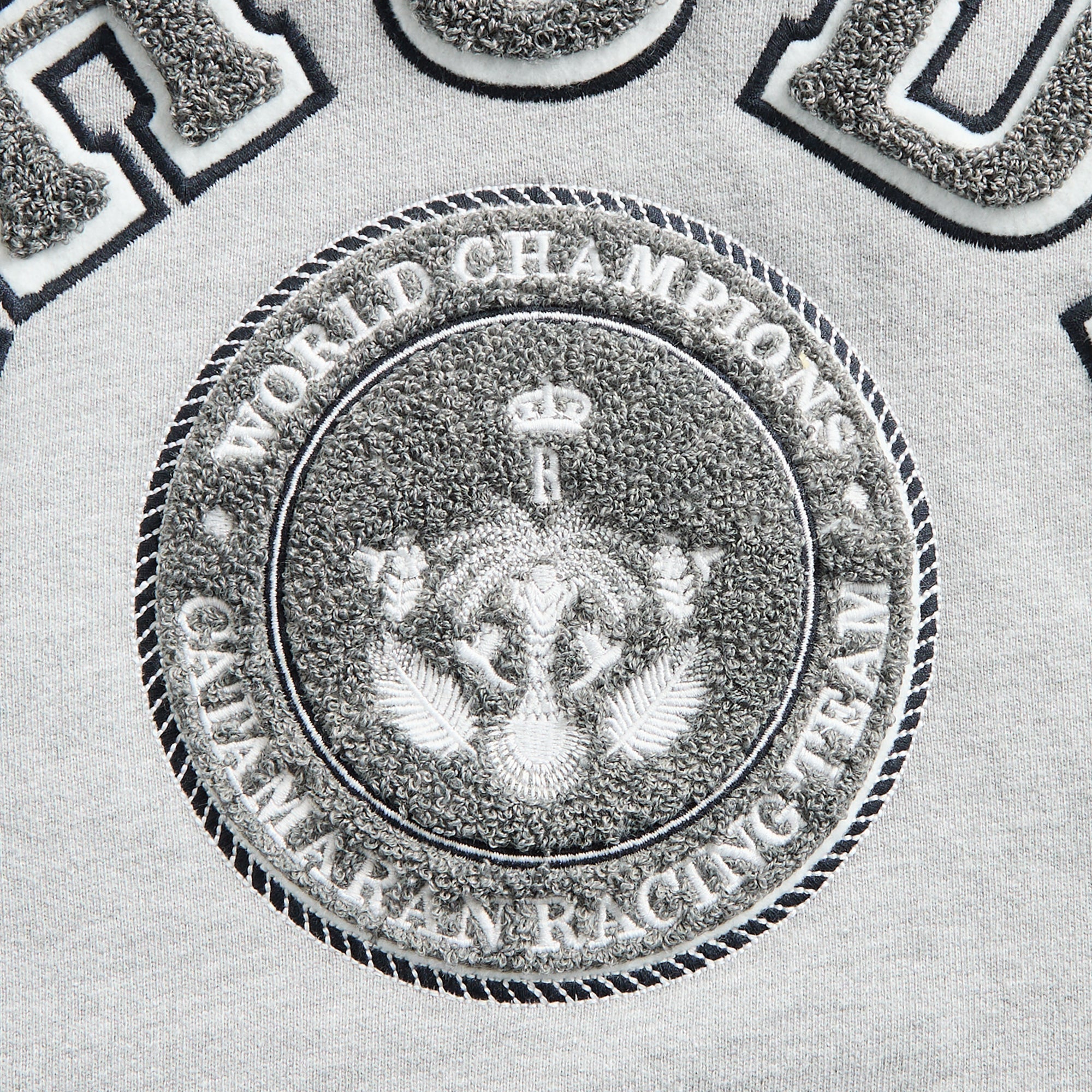 Rhude French Riviera Patch Hoodie - Heather Gray | Kith Heather Gray