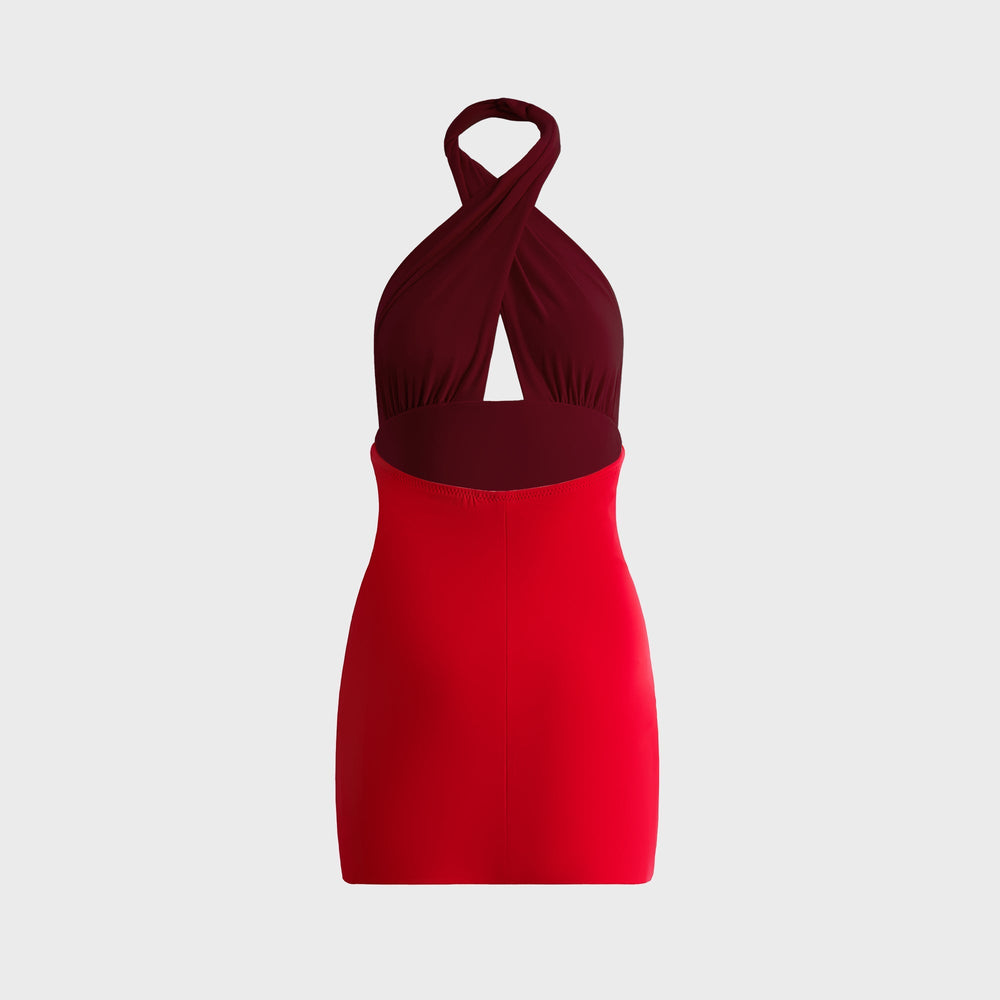 Norma Kamali Cross Halter Pickleball Dress - Tiger Red | Kith Tiger Red