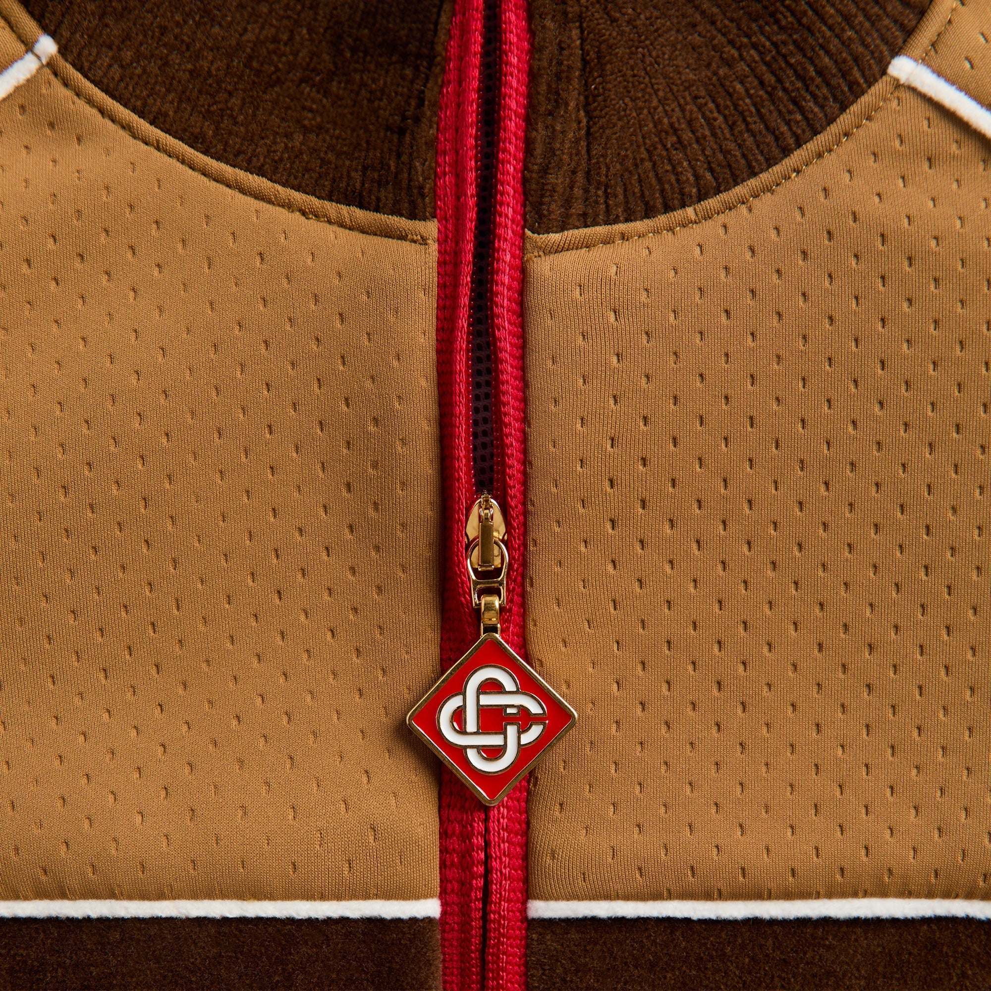 Casablanca Chenille Panelled Track Jacket - Beige | Kith Beige