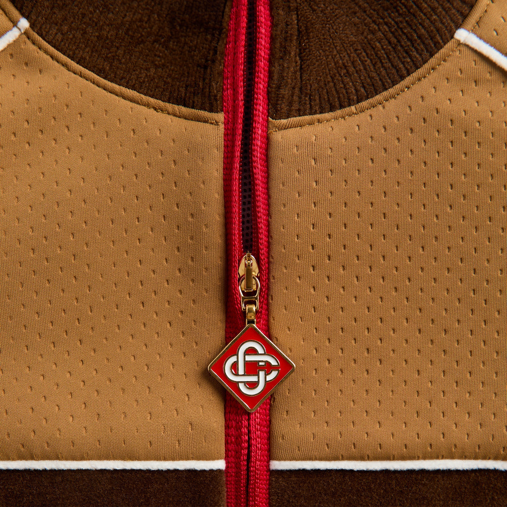 Casablanca Chenille Panelled Track Jacket - Beige | Kith Beige