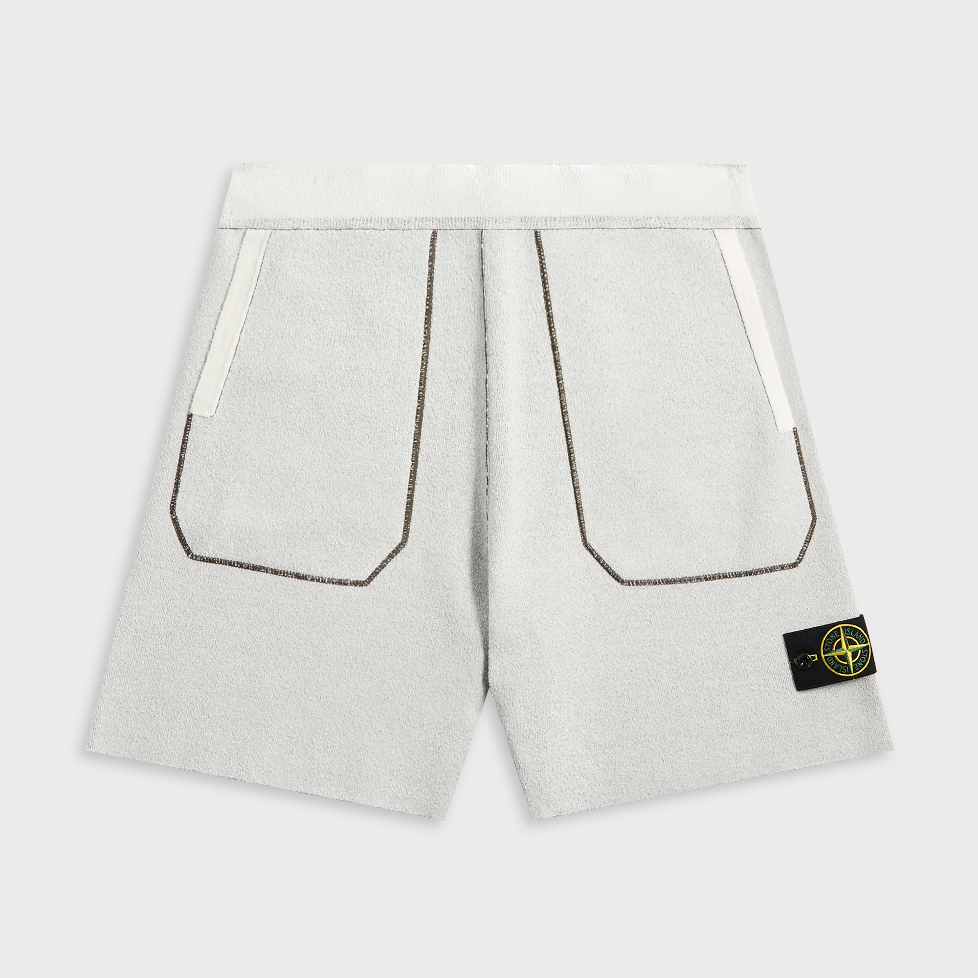 Stone Island Double Face Bi-Color Cotton Nylon Shorts - Ivory | Kith Ivory