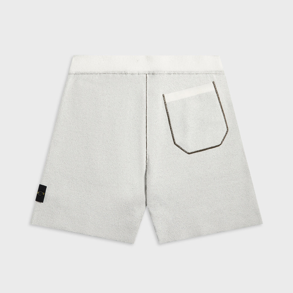 Stone Island Double Face Bi-Color Cotton Nylon Shorts - Ivory | Kith Ivory