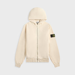 Stone Island Malfile Fleece Garment Dyed Old Effect Zip Hoodie - Biege | Kith Biege