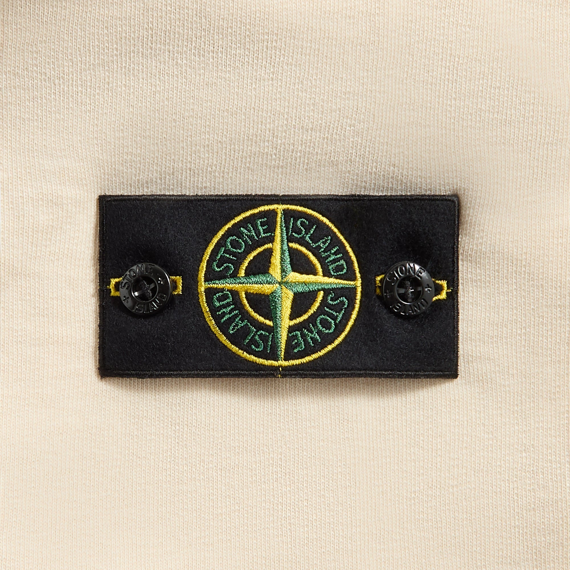 Stone Island Malfile Fleece Garment Dyed Old Effect Zip Hoodie - Biege | Kith Biege