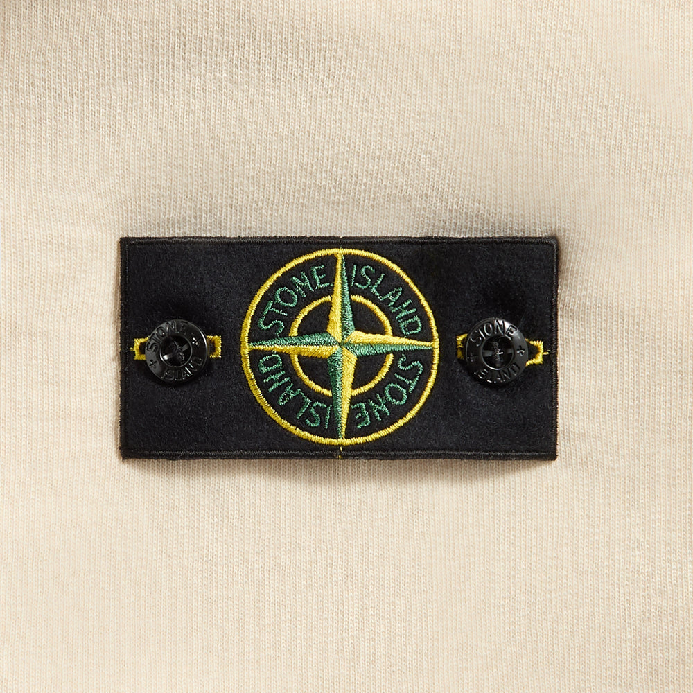 Stone Island Malfile Fleece Garment Dyed Old Effect Zip Hoodie - Biege | Kith Biege