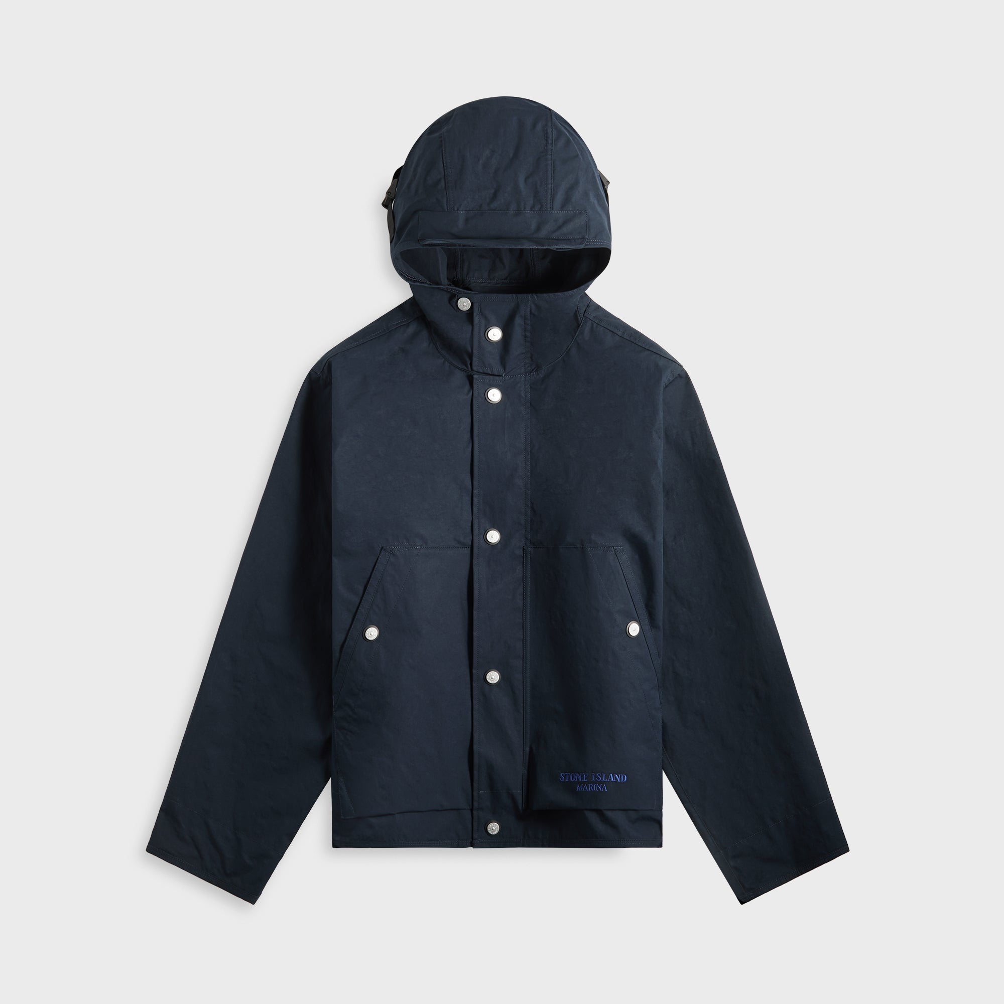 Stone Island Aluminum Tela Marina Short Parka - Navy Blue | Kith Navy Blue