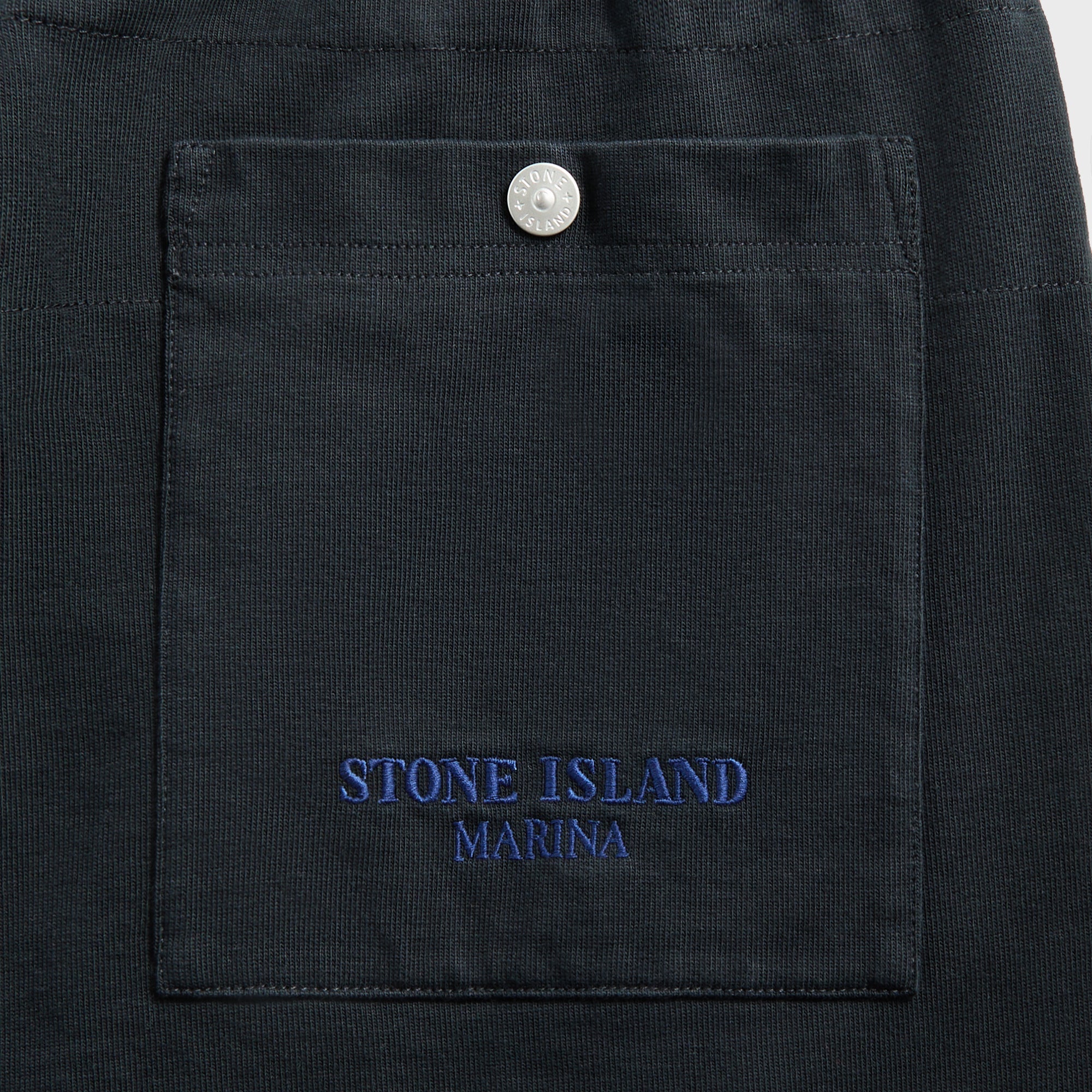 Stone Island Combed Organic Cotton Short - Navy | Kith Navy