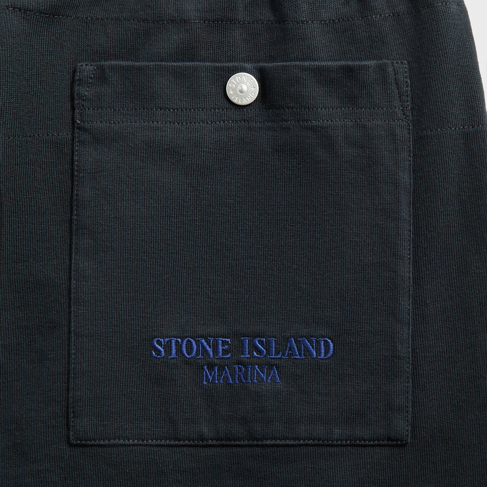 Stone Island Combed Organic Cotton Short - Navy | Kith Navy