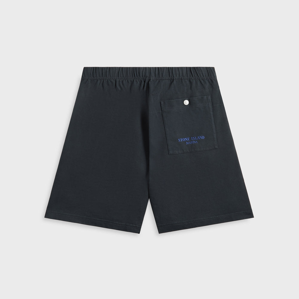 Stone Island Combed Organic Cotton Short - Navy | Kith Navy