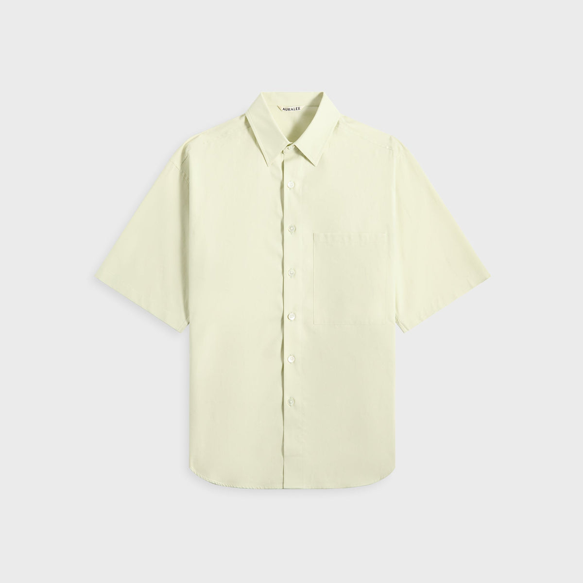 Auralee Washed Finx Twill Big Half Sleeved Shirt - Light Green | Kith Light Green