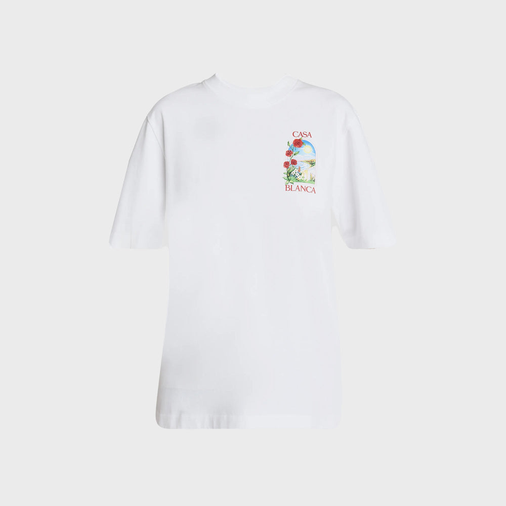 Casablanca LA Days Printed Tee - White | Kith White