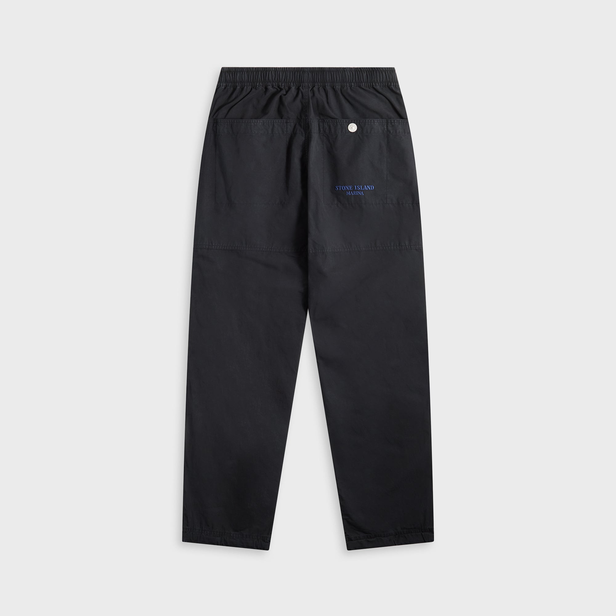 Stone Island Organic Cotton Tela Garment Dyed Marina Trouser - Navy Bl | Kith Navy Blue