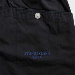 Stone Island Organic Cotton Tela Garment Dyed Marina Trouser - Navy Bl | Kith Navy Blue