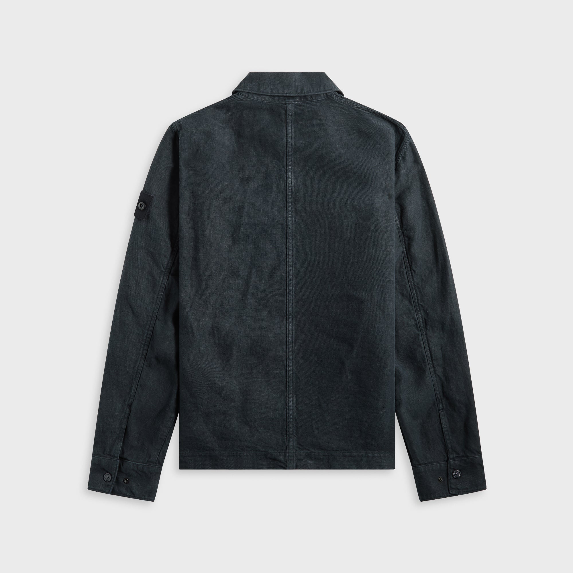 Stone Island Diagonal Linen Garment Dyed Ghost Piece - Navy Blue | Kith Navy Blue