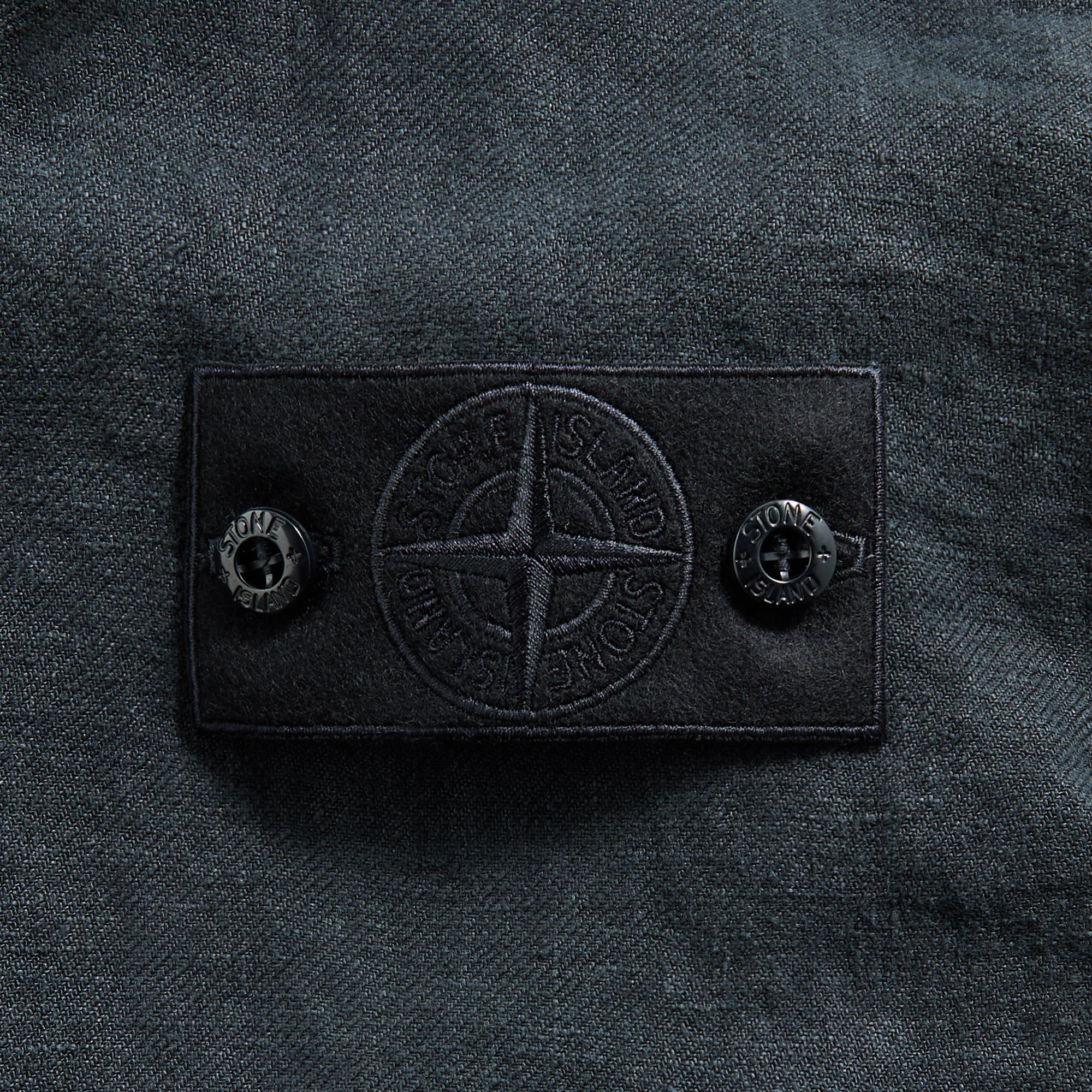 Stone Island Diagonal Linen Garment Dyed Ghost Piece - Navy Blue | Kith Navy Blue