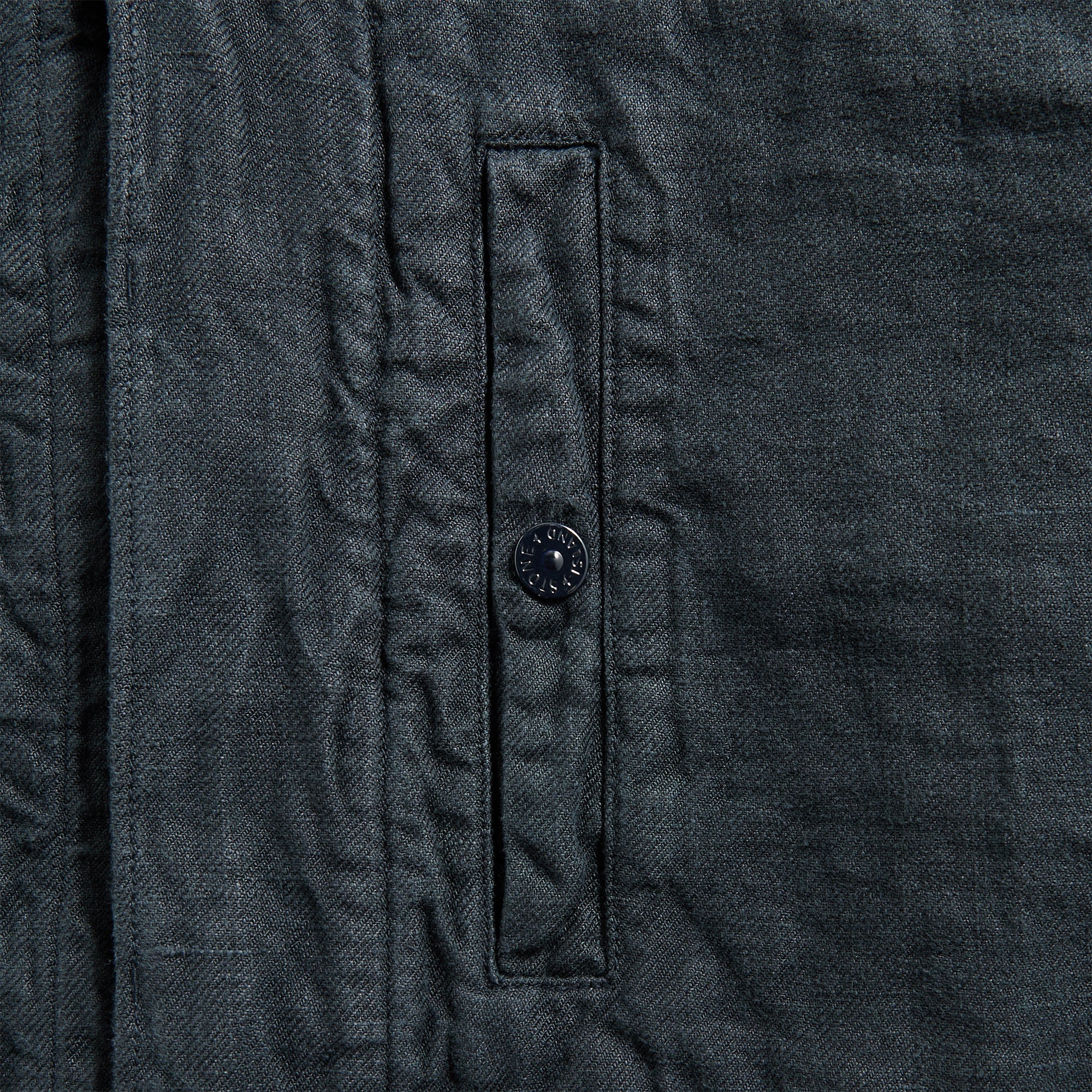 Stone Island Diagonal Linen Garment Dyed Ghost Piece - Navy Blue | Kith Navy Blue