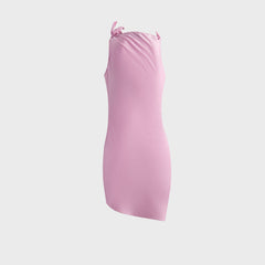 Coperni Asymmetric Flower Mini Dress - Pink | Kith Pink