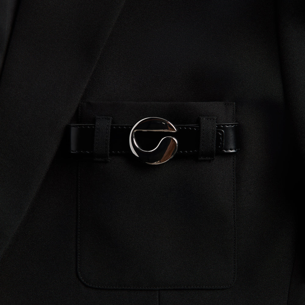 Coperni Belted Pocket Tailored Jacket - Black | Kith Black