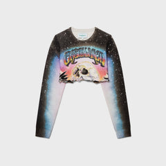 Casablanca Printed Embellished Cropped Sweatshirt - La Premonition | Kith La Premonition