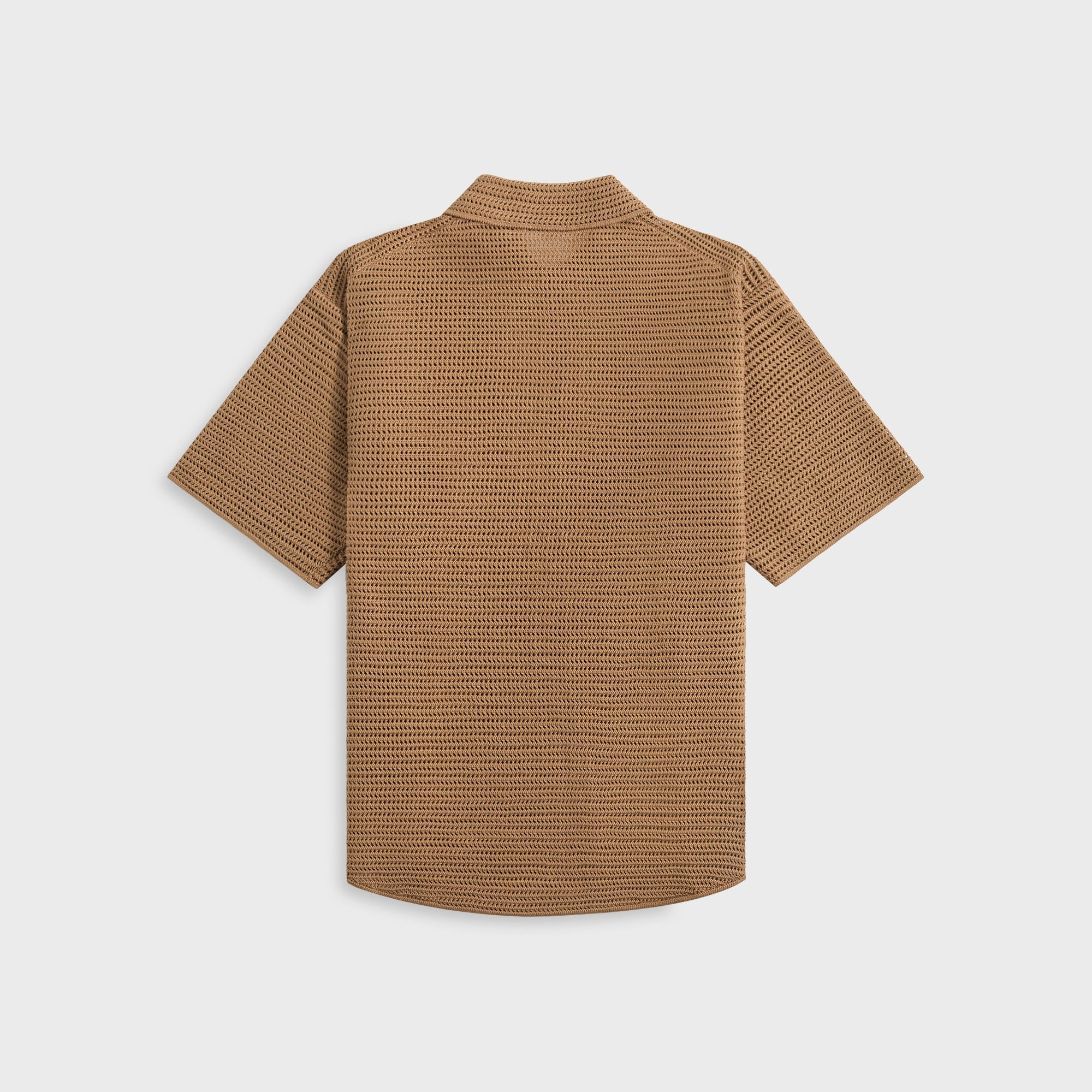 Auralee Cotton Mesh Knit Half Sleeved Shirt - Khaki Brown | Kith Khaki Brown