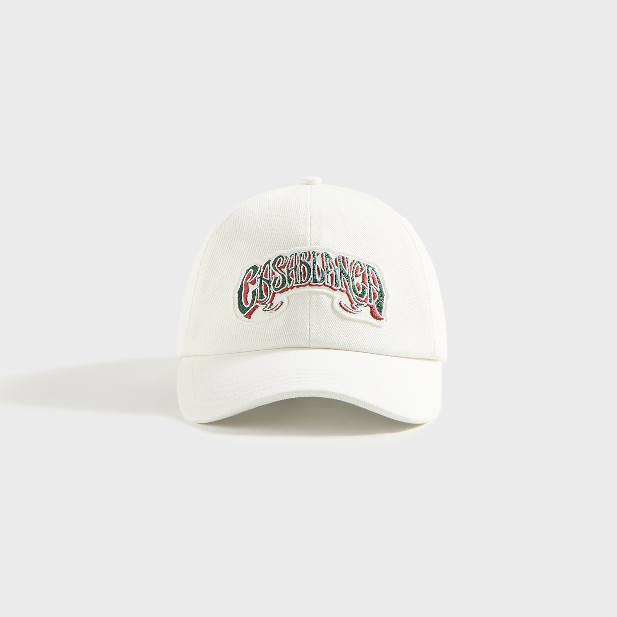 Casablanca Gothic Green Logo Patch Cap - White | Kith White