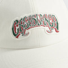 Casablanca Gothic Green Logo Patch Cap - White | Kith White