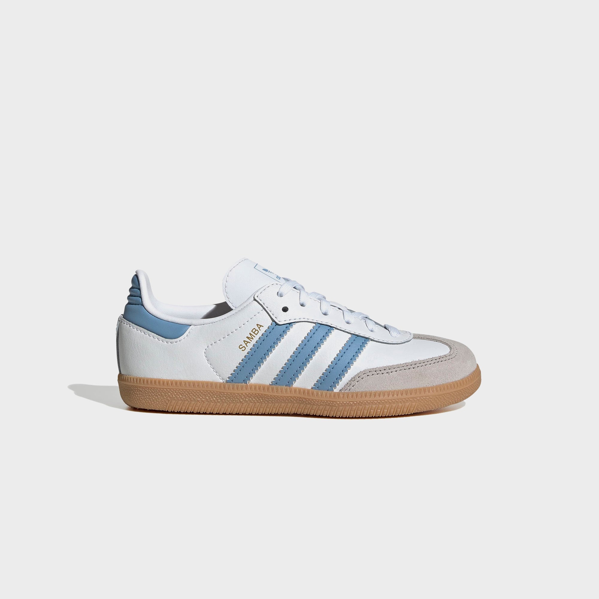 adidas Kids Samba OG - Cloud White / Ash Blue / Gum | Kith Cloud White / Ash Blue / Gum