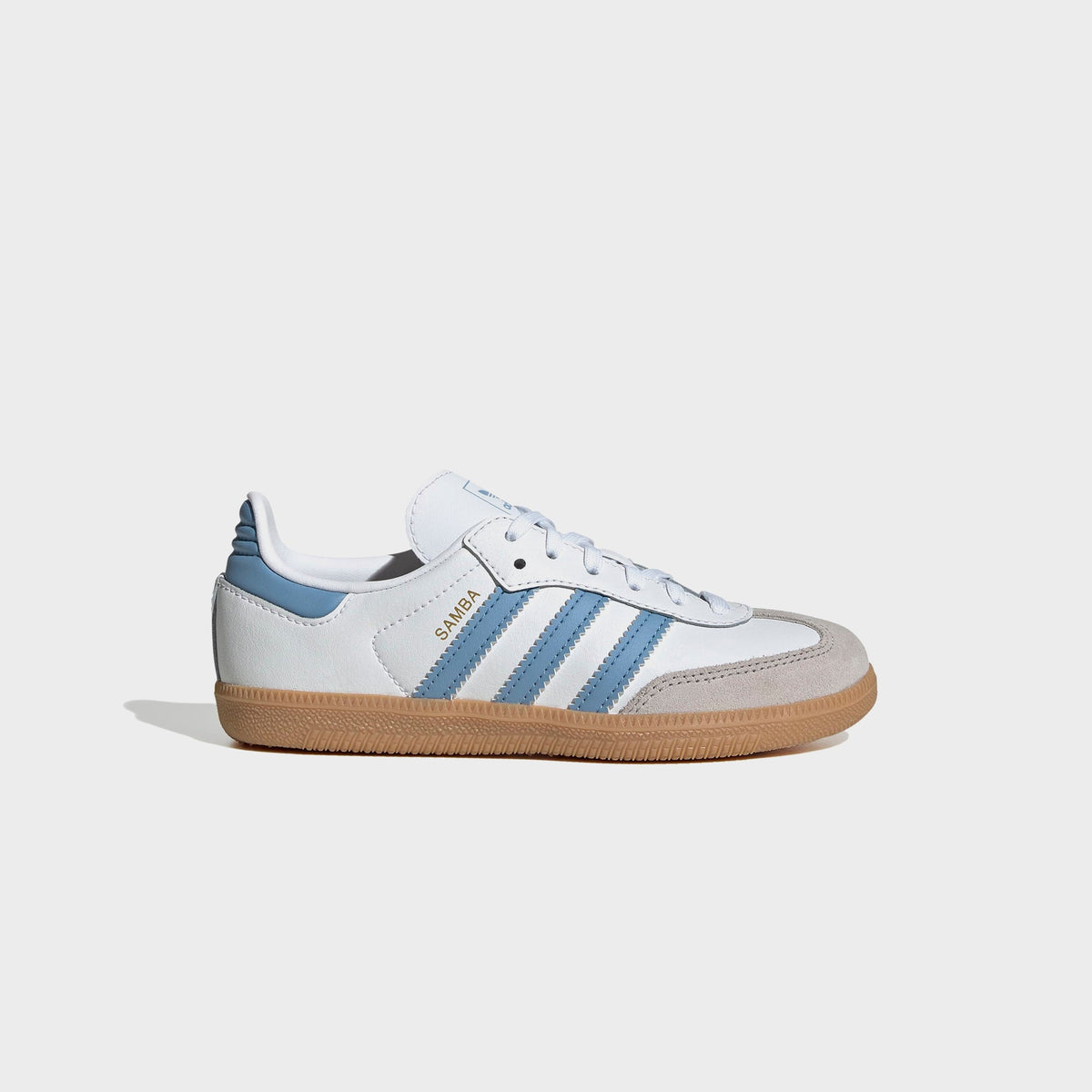 adidas Kids Samba OG - Cloud White / Ash Blue / Gum | Kith Cloud White / Ash Blue / Gum