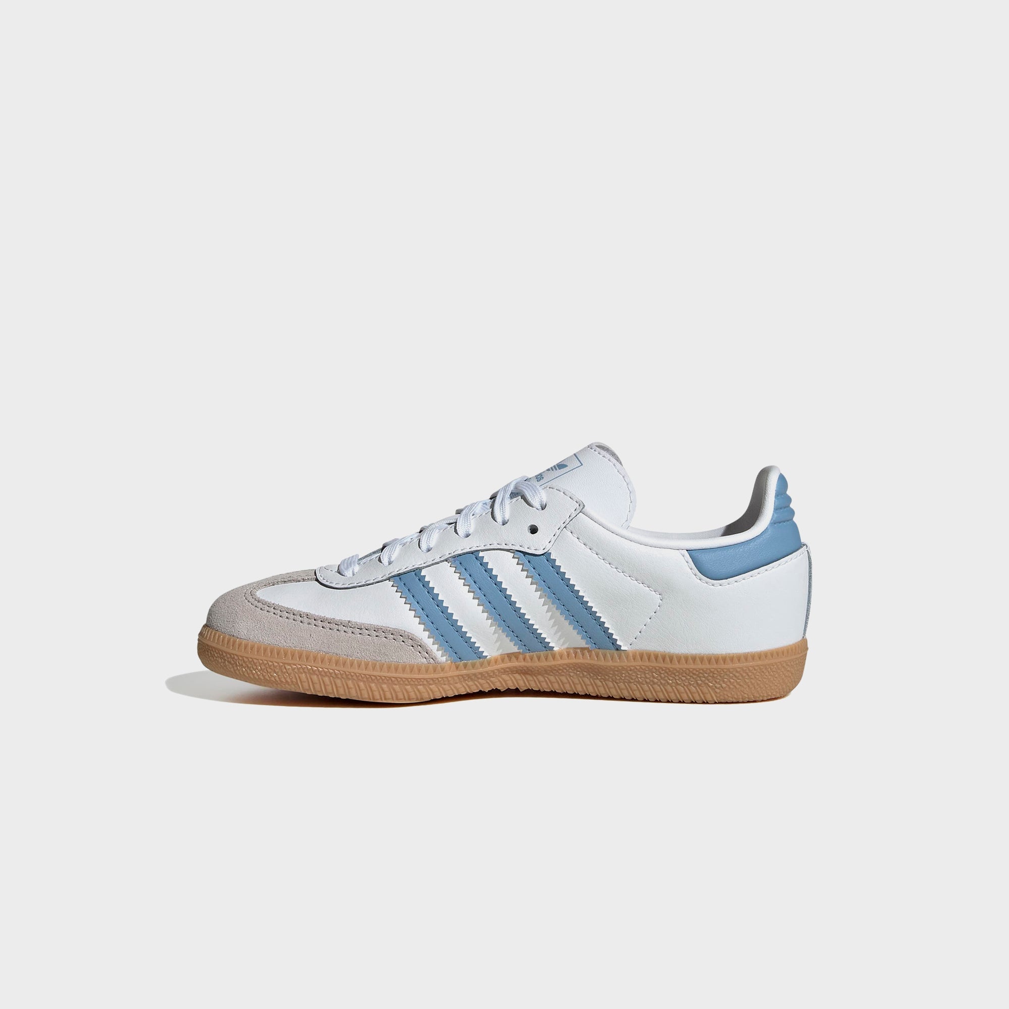 adidas Kids Samba OG - Cloud White / Ash Blue / Gum | Kith Cloud White / Ash Blue / Gum