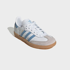 adidas Kids Samba OG - Cloud White / Ash Blue / Gum | Kith Cloud White / Ash Blue / Gum