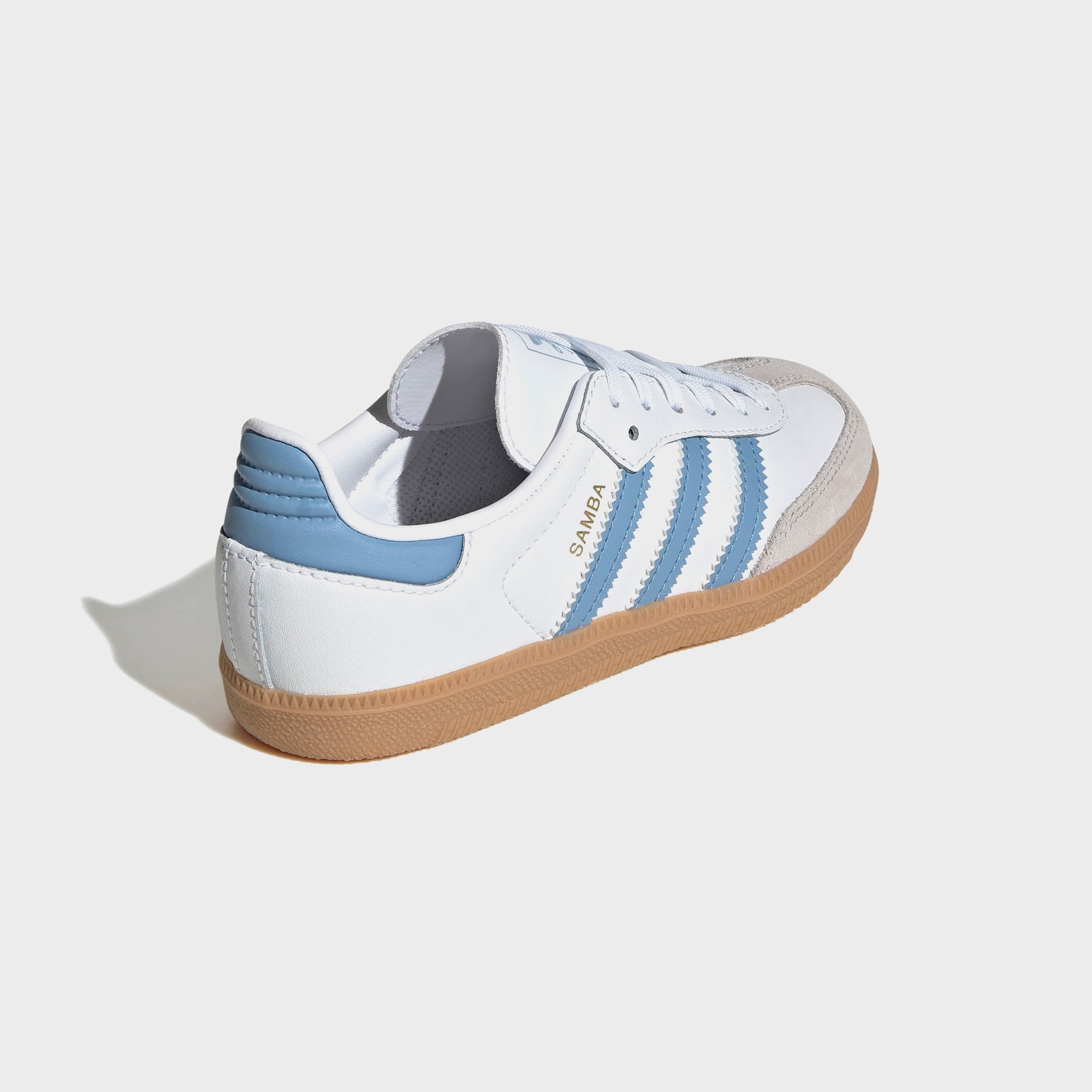 adidas Kids Samba OG - Cloud White / Ash Blue / Gum | Kith Cloud White / Ash Blue / Gum