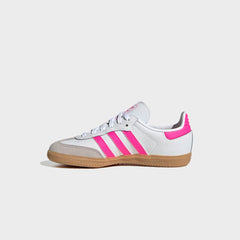 adidas Kids Samba OG - White / Lucid Pink / Gum 3 | Kith White / Lucid Pink / Gum 3