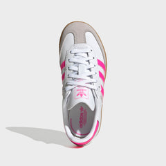 adidas Kids Samba OG - White / Lucid Pink / Gum 3 | Kith White / Lucid Pink / Gum 3