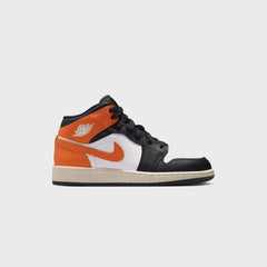 Jordan GS Air Jordan 1 Mid - Starfish / Black / White / Sail | Kith Starfish / Black / White / Sail
