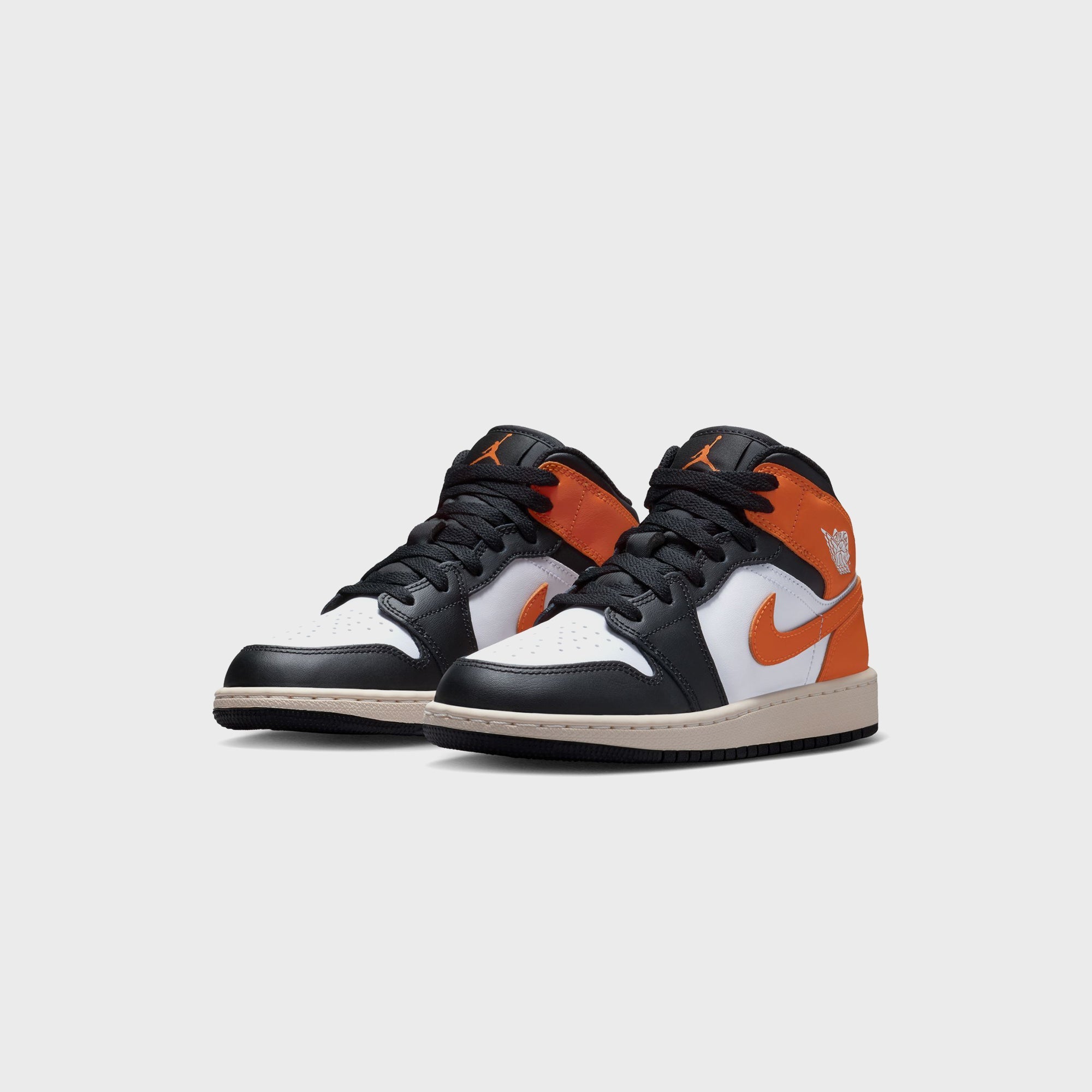 Jordan GS Air Jordan 1 Mid - Starfish / Black / White / Sail | Kith Starfish / Black / White / Sail