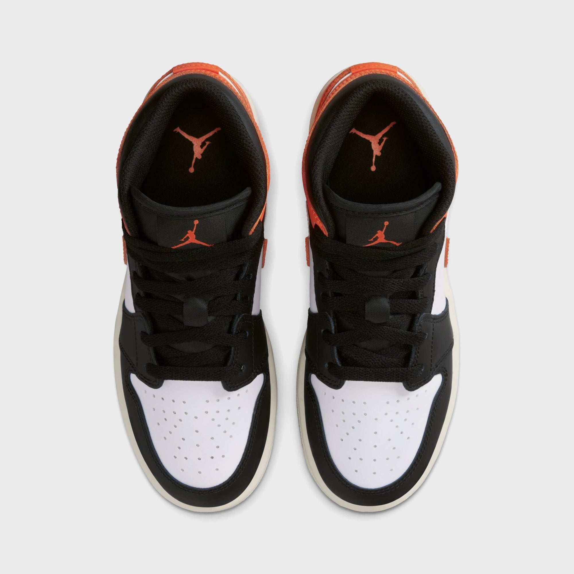 Jordan GS Air Jordan 1 Mid - Starfish / Black / White / Sail | Kith Starfish / Black / White / Sail
