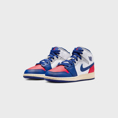 Jordan GS Air Jordan 1 Mid - White / Deep Royal Blue / University | Kith White / Deep Royal Blue / University