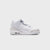 White / Metallic Silver / White