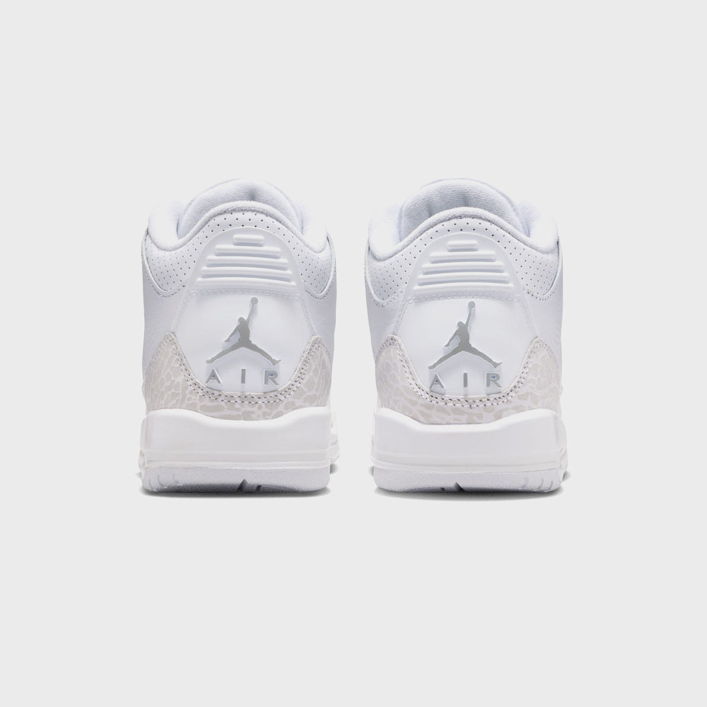 Nike PS Air Jordan 3 Retro - White / Metallic Silver / White | Kith White / Metallic Silver / White