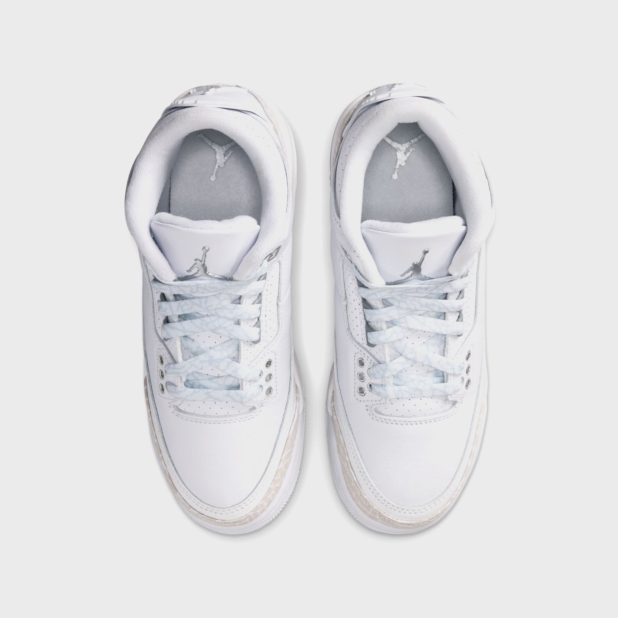 Nike PS Air Jordan 3 Retro - White / Metallic Silver / White | Kith White / Metallic Silver / White