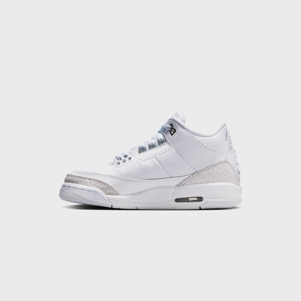 Nike PS Air Jordan 3 Retro - White / Metallic Silver / White | Kith White / Metallic Silver / White