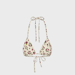 Frankies Bikinis Nick Beaded Top - Strawberry Field Print | Kith Strawberry Field Print