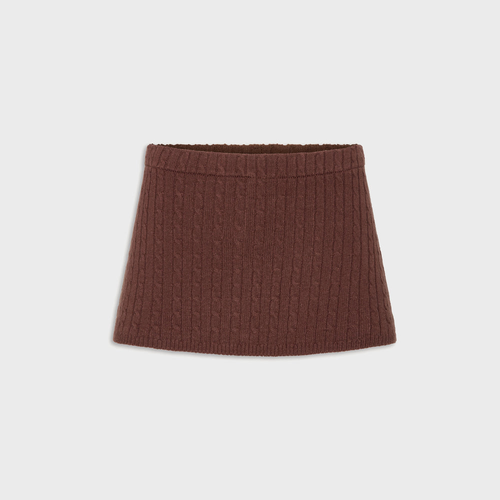Frankies Bikinis Marialla Cable Knit Skort - Brown Sugar | Kith Brown Sugar