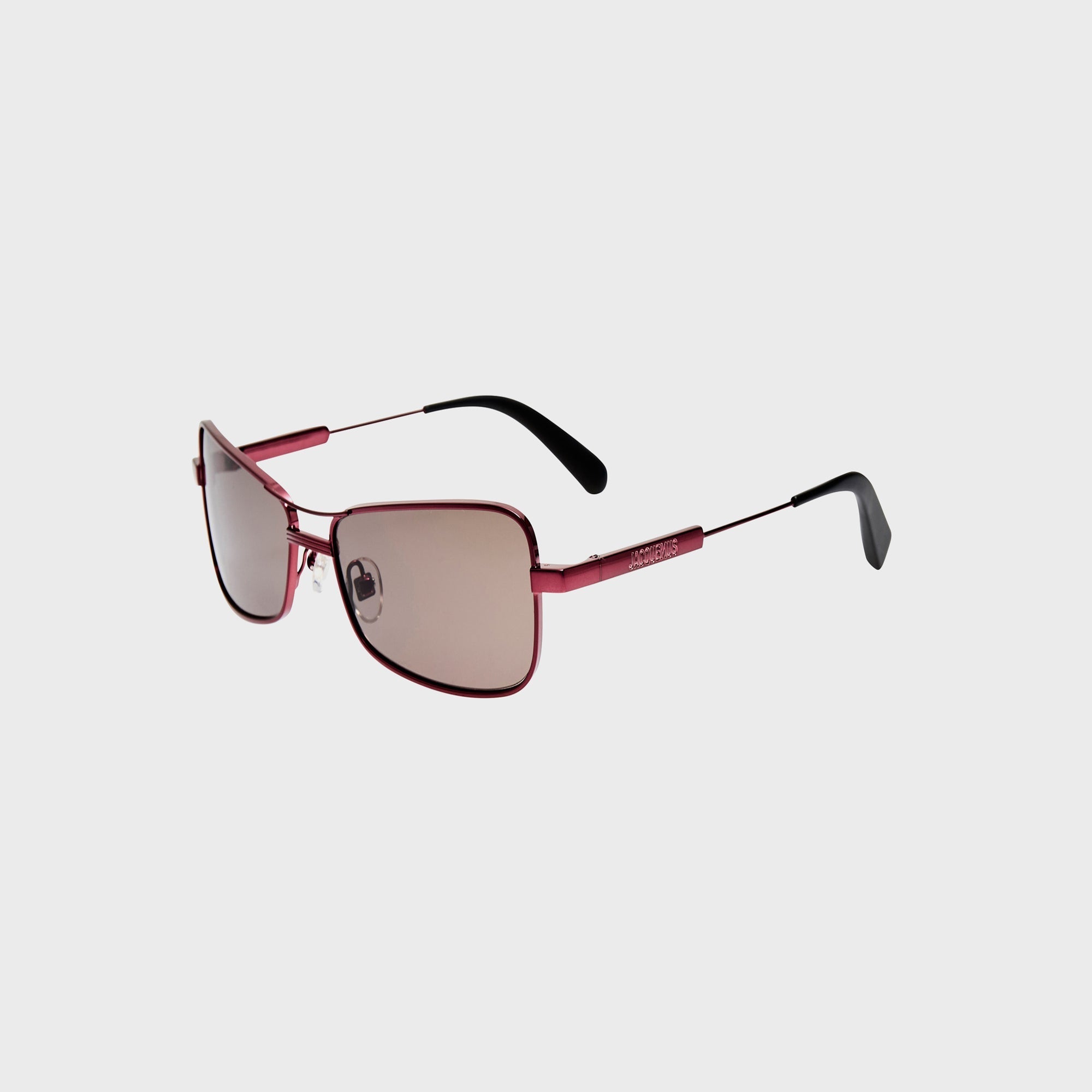 Jacquemus Statzione Sunglasses - Bordeaux | Kith Bordeaux