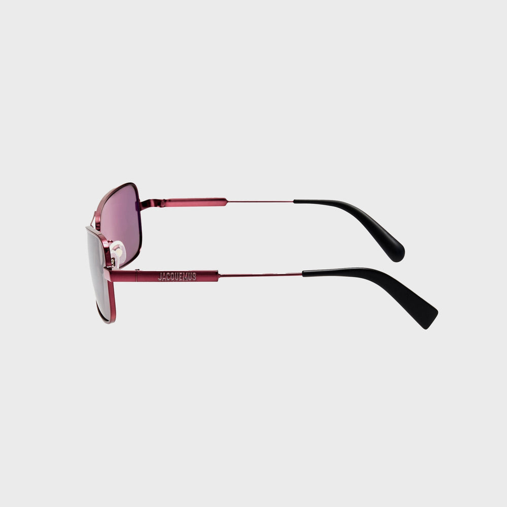 Jacquemus Statzione Sunglasses - Bordeaux | Kith Bordeaux