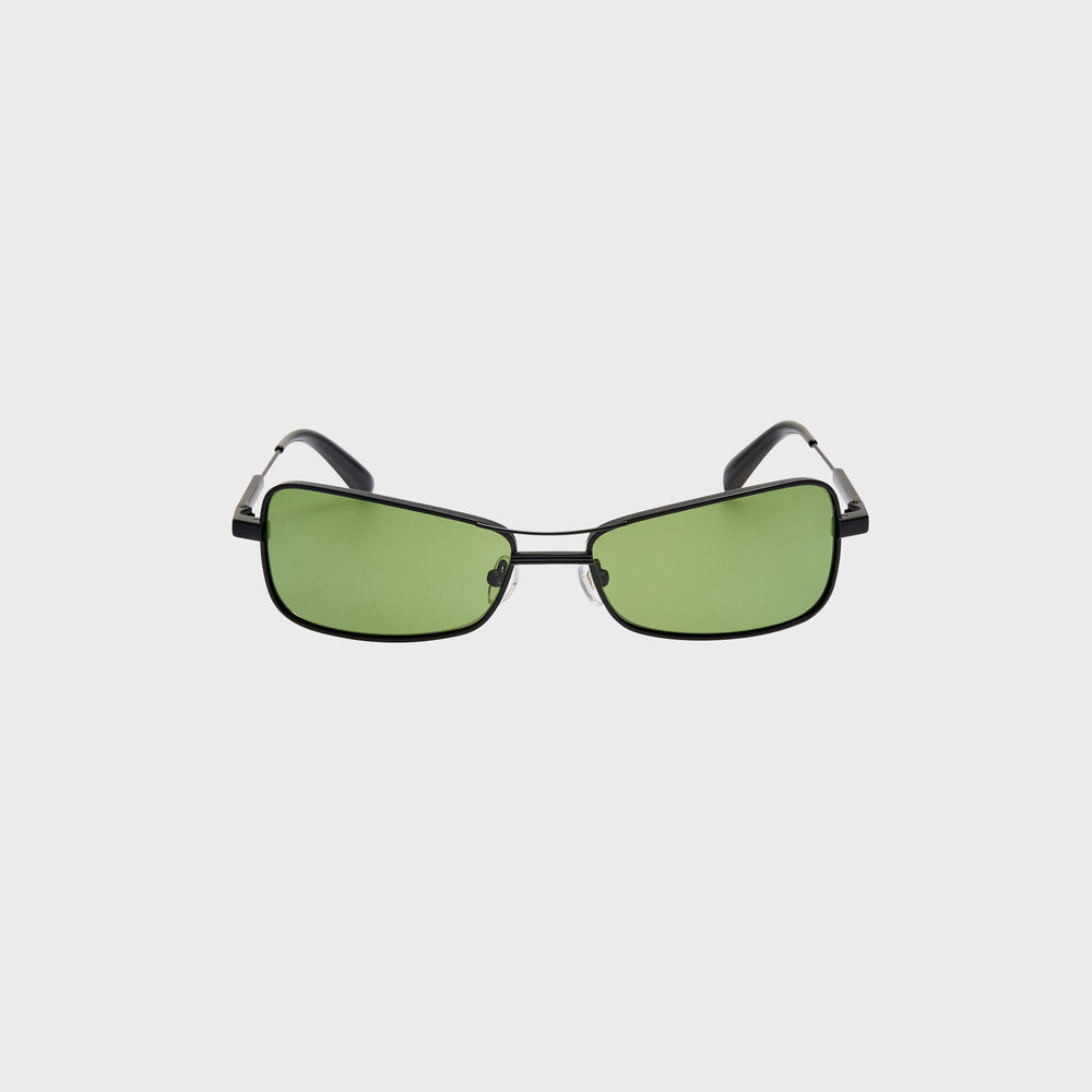 Jacquemus Statzione Sunglasses - Black / Green | Kith Black / Green